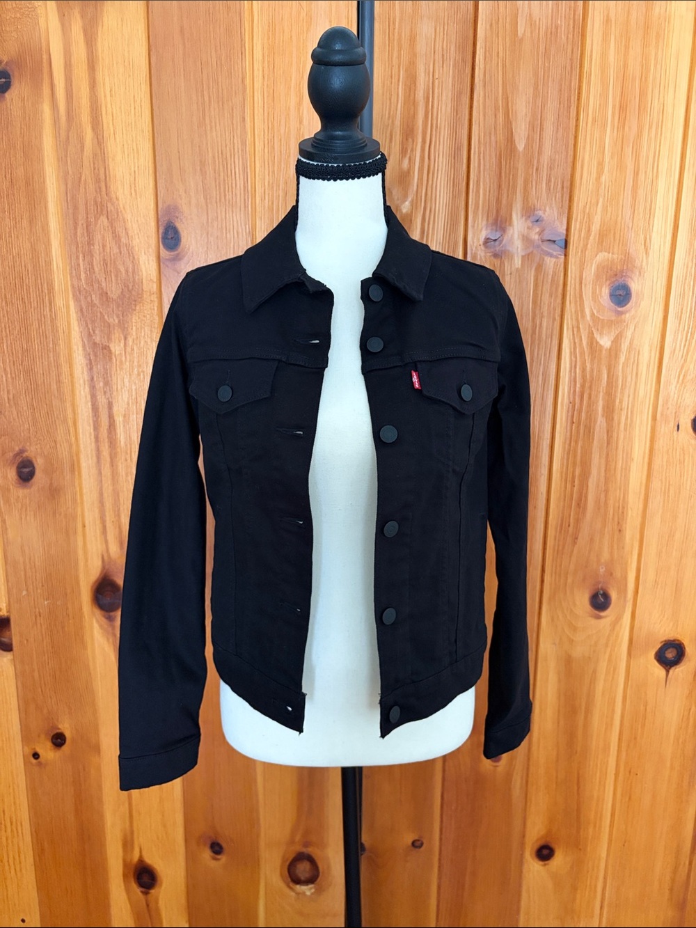 Levi’s Original Trucker Jacket Black NWT Size Small Classic Denim Jean Jacket